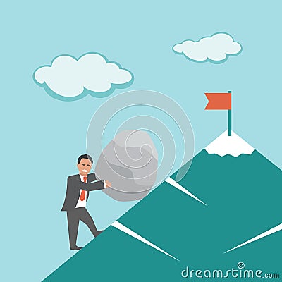 Effort. Business concept. Vector Illustration