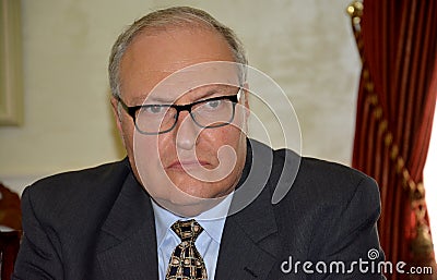 Efraim Zuroff, director of the Jerusalem Office of the Simon Wiesenthal Center Editorial Stock Photo