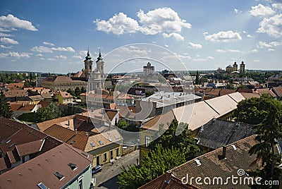 Eger panorama Stock Photo