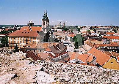 Eger panorama Stock Photo