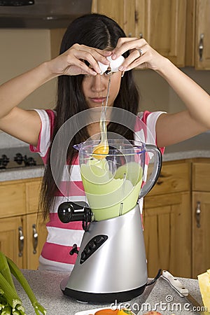 Egg blender Stock Photo