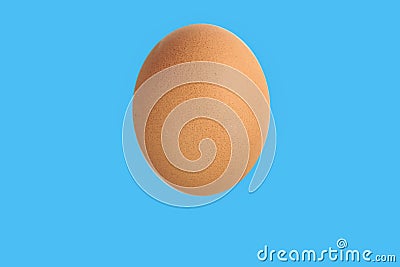 Egg with blue background Stock Photo