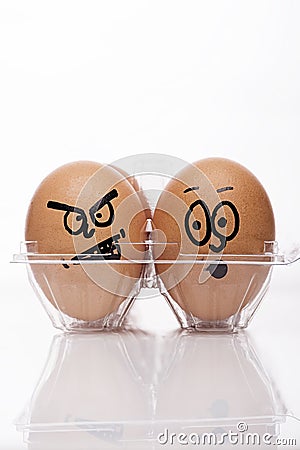 Egg couple Stock Photo