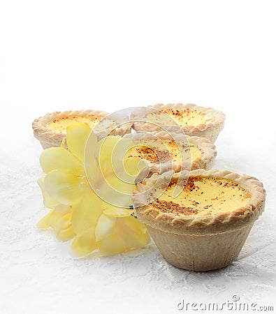 Egg Custards II Stock Photo