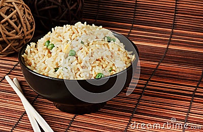 Egg fried rice Stock Photo