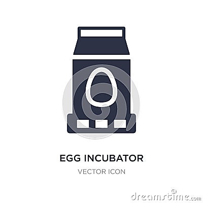 egg incubator icon on white background. Simple element illustration from Future technology concept Vector Illustration