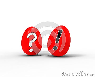 Egg question mark Stock Photo