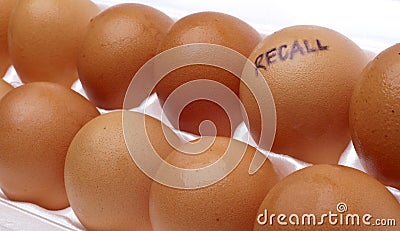 Egg Recall Stock Photo