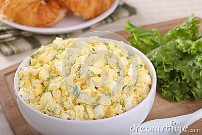 Egg Salad in a Bowl Stock Photo