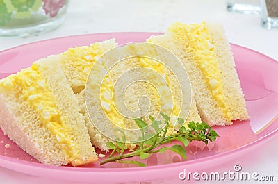 Egg salad sandwich Stock Photo
