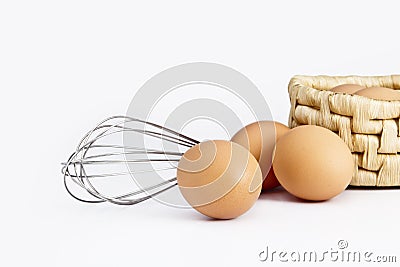 Egg with Stir tool Stock Photo
