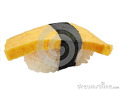 Egg sushi (Tamago) Stock Photo