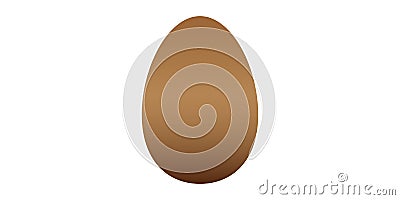 Egg on the white background Vector Illustration