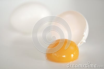 Egg yolk Stock Photo