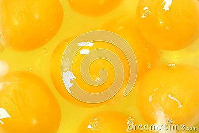 Egg Yolk Close Up Background Stock Photo