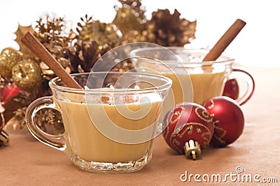 Eggnog Stock Photo