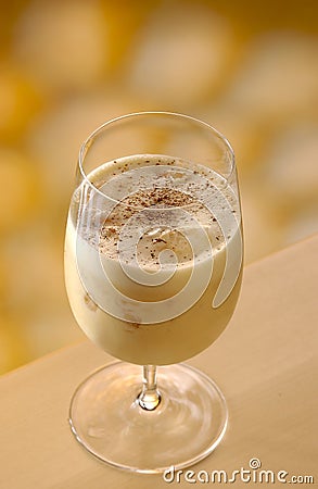 Eggnog cocktail Stock Photo