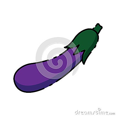 eggplant thanksgiving icon vector Vector Illustration