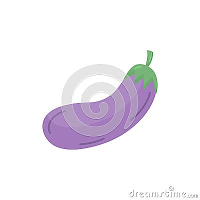 Eggplant vector illustration graphic icon Vector Illustration