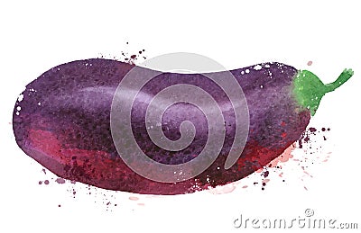 Eggplant vector logo design template. vegetables Vector Illustration