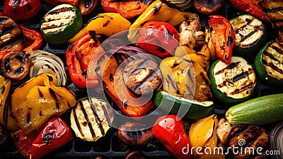 eggplant vegetable bbq food Cartoon Illustration