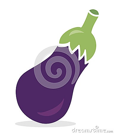 Eggplant vegetable Vector Illustration