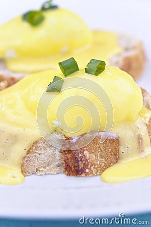 Eggs Benedict Stock Photo