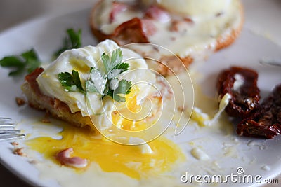 Eggs Benedict Stock Photo