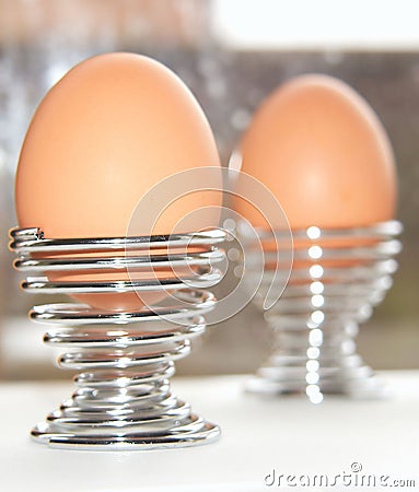 Eggs Breakfast for two Stock Photo