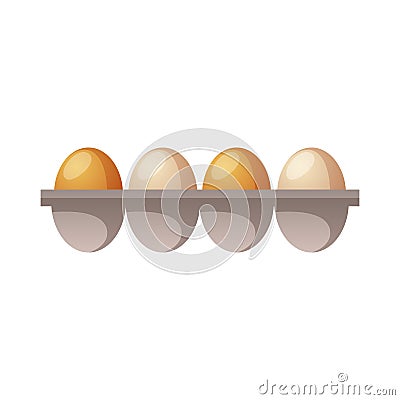 Eggs Cartoon Illustration Vector Illustration