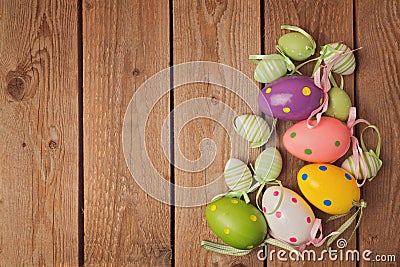 Eggs decorations for easter holiday celebration Stock Photo