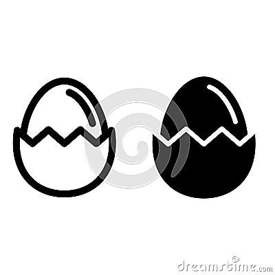Eggs icon vector set. chicken illustration sign collection. food symbol. Vector Illustration