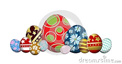 Eggs isolated Stock Photo