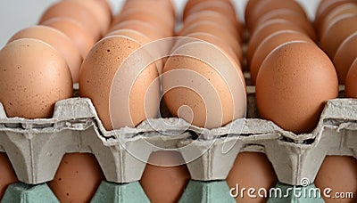 Eggs for sale on a market Stock Photo