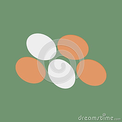 Eggs symbol vector illustration. Vitamin food. Egg sign graphic design Vector Illustration