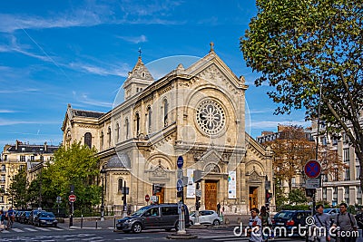 Eglise Notre Dame des Champs in Paris, France Editorial Stock Photo