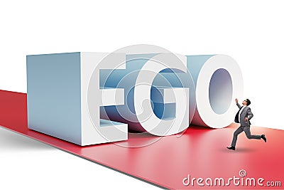 Ego personality concept with businessman Stock Photo