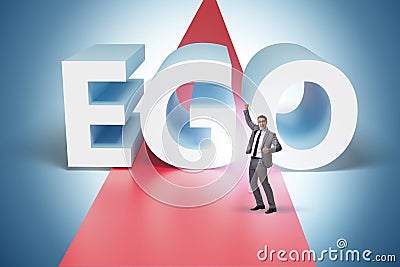 Ego personality concept with businessman Stock Photo