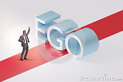 Ego personality concept with businessman Stock Photo