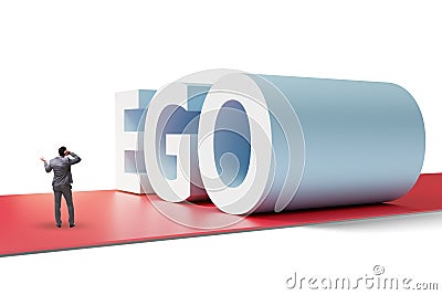 Ego personality concept with businessman Stock Photo