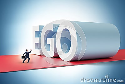 Ego personality concept with businessman Stock Photo