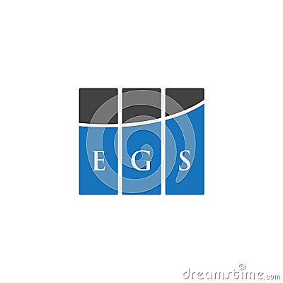EGS letter logo design on WHITE background. EGS creative initials letter logo concept. EGS letter design Vector Illustration
