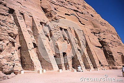 Egypt Abu Simbel Temple Editorial Stock Photo