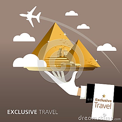 Egypt, destination Vector Illustration