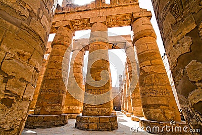 Egypt, Luxor, Karnak temple Stock Photo