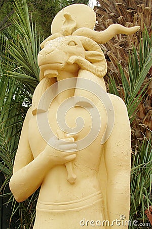 Egypt mythological statue Stock Photo