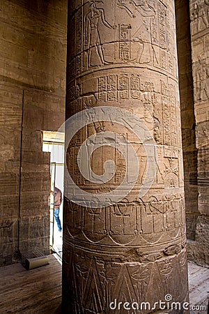 Egypt, the river Nile near Aswan, the temple of Philea Stock Photo