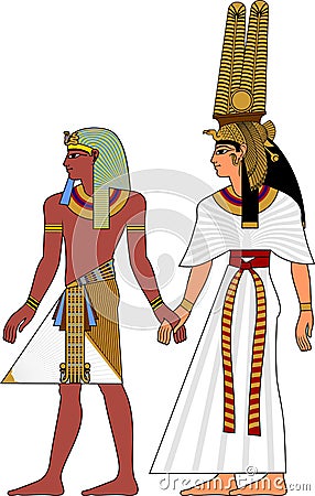 Egypt pair Vector Illustration