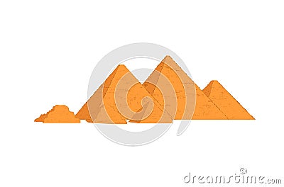 Egypt pyramids Vector Illustration