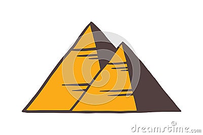 Egypt pyramids vector illustration Vector Illustration